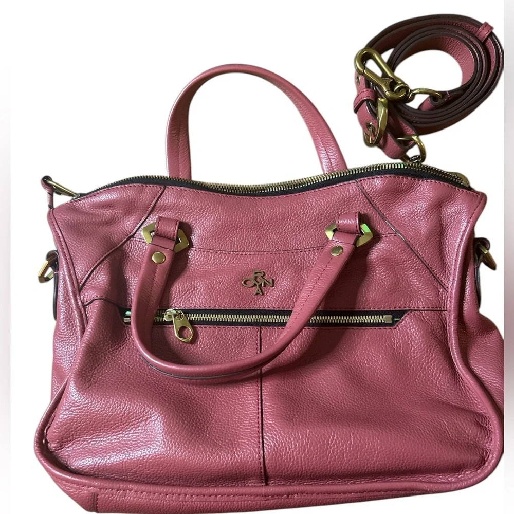 Oryany Pink Leather Handbag with Straps for Women